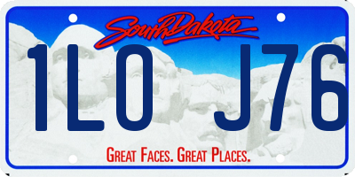 SD license plate 1LOJ76
