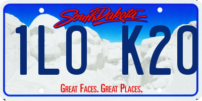 SD license plate 1LOK20