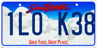 SD license plate 1LOK38
