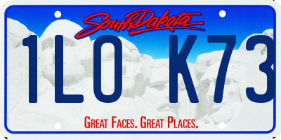 SD license plate 1LOK73