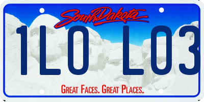 SD license plate 1LOL03