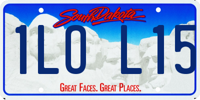 SD license plate 1LOL15