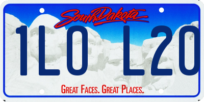 SD license plate 1LOL20