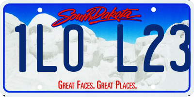 SD license plate 1LOL23
