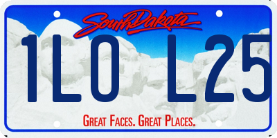 SD license plate 1LOL25