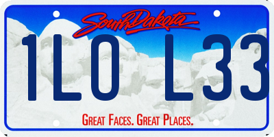 SD license plate 1LOL33