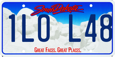 SD license plate 1LOL48