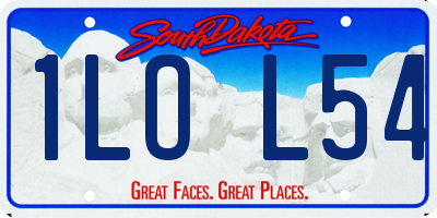 SD license plate 1LOL54