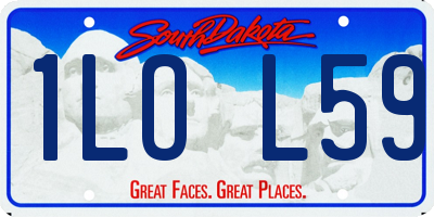 SD license plate 1LOL59