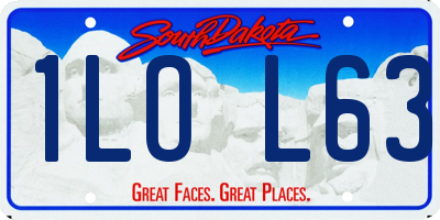 SD license plate 1LOL63