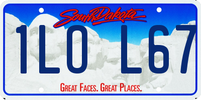 SD license plate 1LOL67