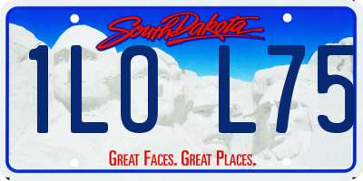 SD license plate 1LOL75