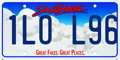SD license plate 1LOL96