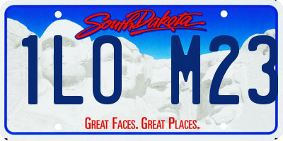 SD license plate 1LOM23