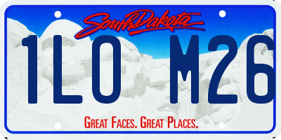 SD license plate 1LOM26