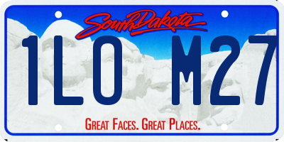 SD license plate 1LOM27