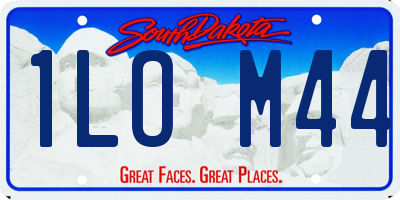 SD license plate 1LOM44