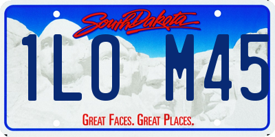 SD license plate 1LOM45