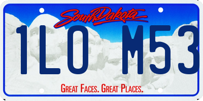 SD license plate 1LOM53