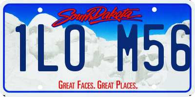 SD license plate 1LOM56