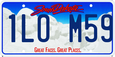 SD license plate 1LOM59