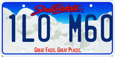 SD license plate 1LOM60