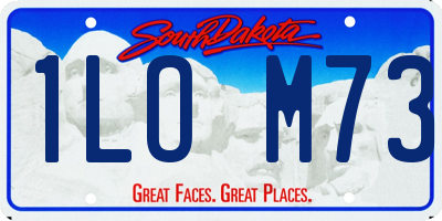 SD license plate 1LOM73