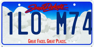 SD license plate 1LOM74