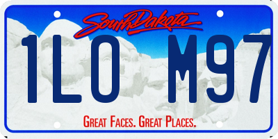 SD license plate 1LOM97