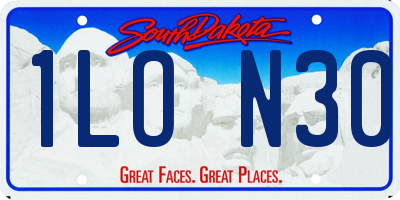 SD license plate 1LON30
