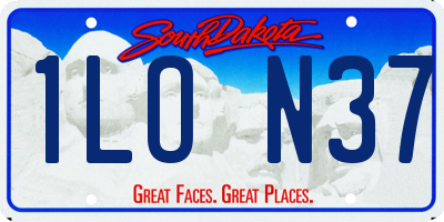 SD license plate 1LON37