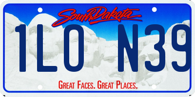 SD license plate 1LON39