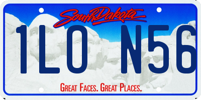 SD license plate 1LON56