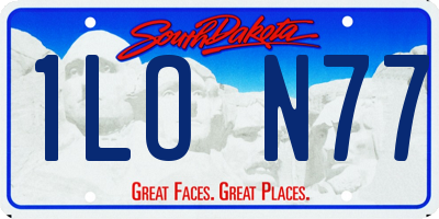 SD license plate 1LON77