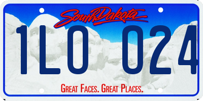 SD license plate 1LOO24