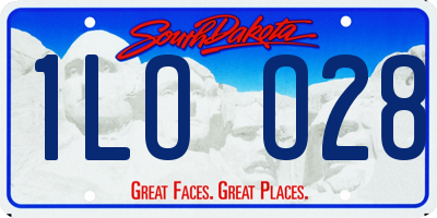 SD license plate 1LOO28