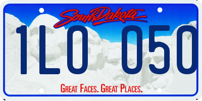 SD license plate 1LOO50