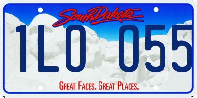 SD license plate 1LOO55