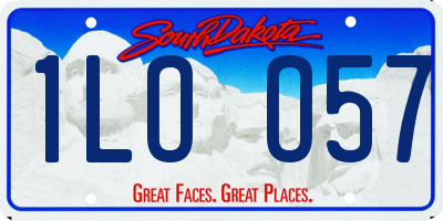 SD license plate 1LOO57