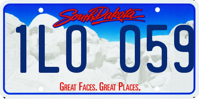 SD license plate 1LOO59