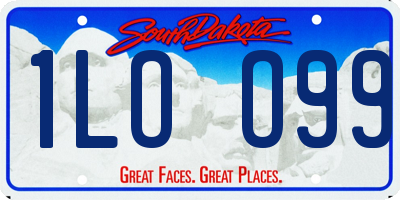 SD license plate 1LOO99
