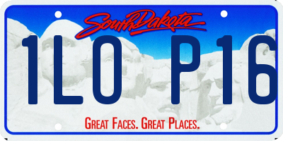 SD license plate 1LOP16