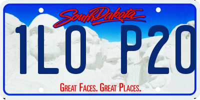 SD license plate 1LOP20