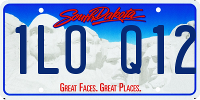 SD license plate 1LOQ12