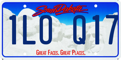 SD license plate 1LOQ17