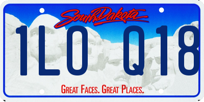 SD license plate 1LOQ18