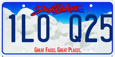 SD license plate 1LOQ25