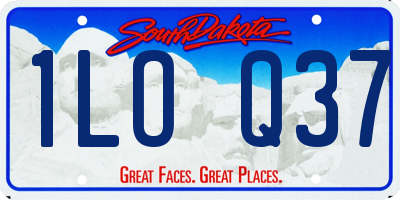 SD license plate 1LOQ37