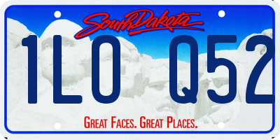 SD license plate 1LOQ52