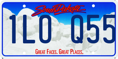 SD license plate 1LOQ55